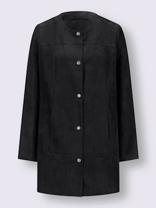 Blazer long toucher velouté (Image 3)