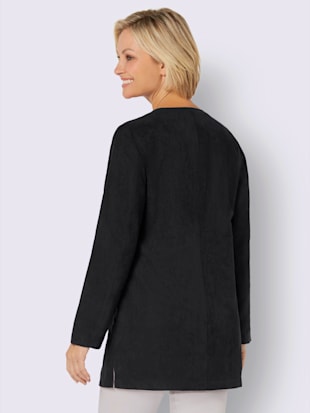 Blazer long toucher velouté (Image 2)