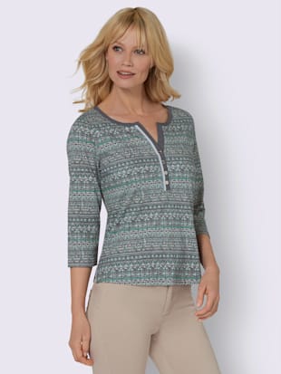 T-shirt à manches 3/4 pur coton