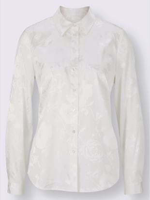 Chemisier à manches longues motif jacquard original