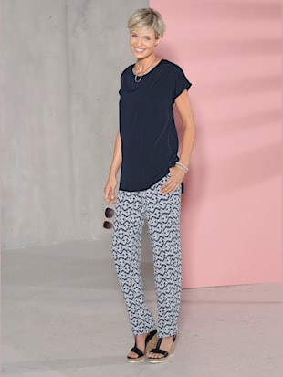 Tunique femme chic à mancheron et col rond
