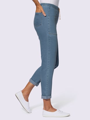 Jean 7/8 revers des jambes fixe