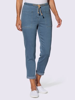 Jean 7/8 revers des jambes fixe