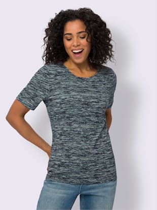 T-shirt à encolure ronde bel aspect chiné