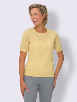 Pull ajouré motif ajouré transparent discret (Image 2)