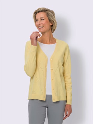 Veste en tricot ajouré motif ajouré transparent discret (Image 2)