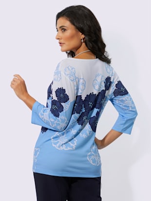 T-shirt imprimé bords arrondis féminins (Image 3)