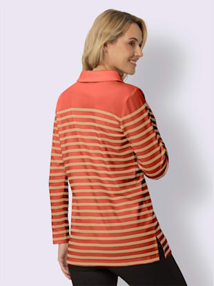 Sweatshirt long col à revers avec glissière (Image 2)