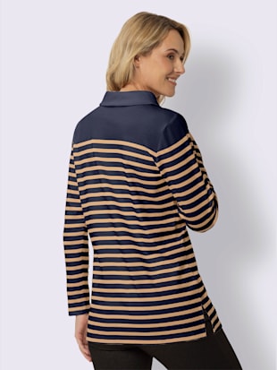 Sweatshirt long col à revers avec glissière (Image 2)