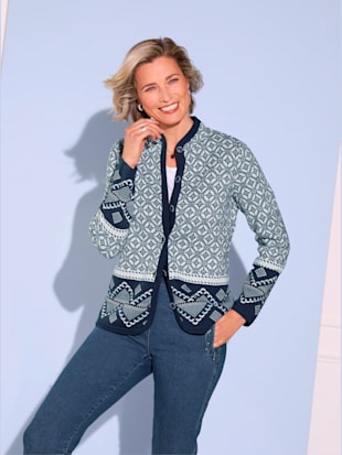 Veste en tricot jacquard tricot jacquard de qualité