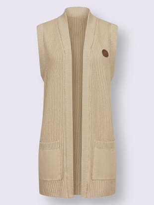 Gilet en tricot pur coton