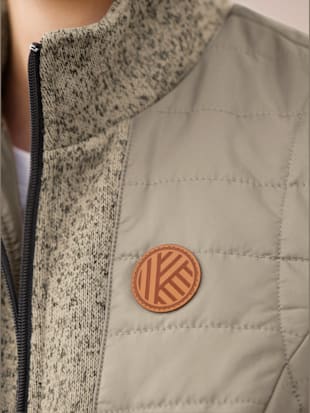 Gilet empiècements en tricot polaire doux (Image 5)