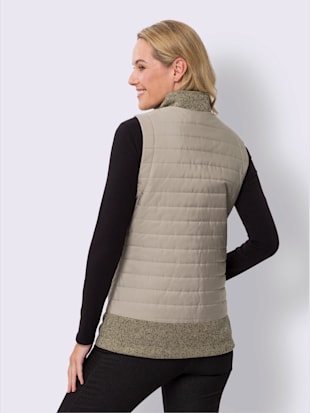 Gilet empiècements en tricot polaire doux (Image 3)