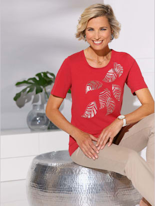 T-shirt à manches courtes petites pierres brillantes fantaisie (Image 1)