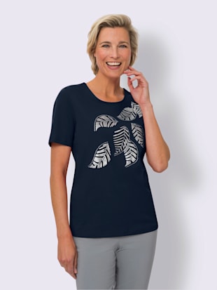 T-shirt à manches courtes petites pierres brillantes fantaisie