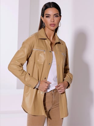 Chemisier synthétique imitation cuir souple