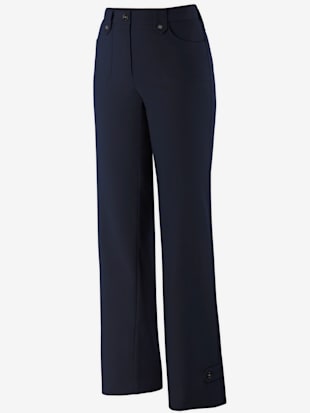 Pantalon coupe droite détails boutonnés