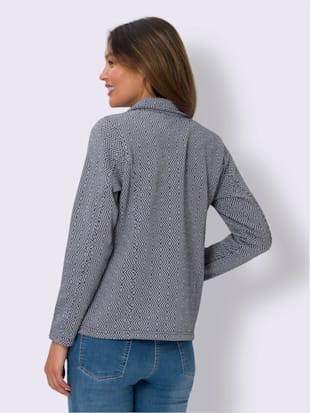 Veste en tricot polaire joli motif losanges