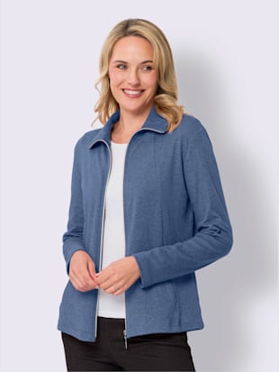 Veste sweat bel aspect chiné (Image 1)