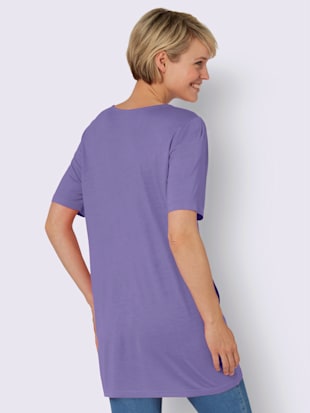 T-shirt long pure viscose