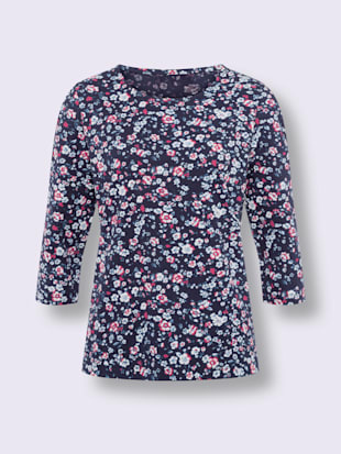 T-shirt à manches 3/4 joli motif floral (Image 4)