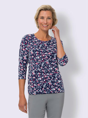 T-shirt à manches 3/4 joli motif floral (Image 2)