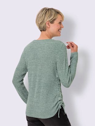 Pull en tricot coulisses latérales