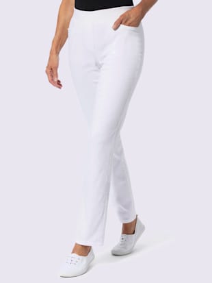 Pantalon ceinture élastique côtelée