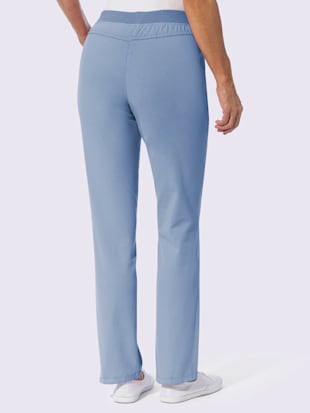 Pantalon ceinture élastique côtelée