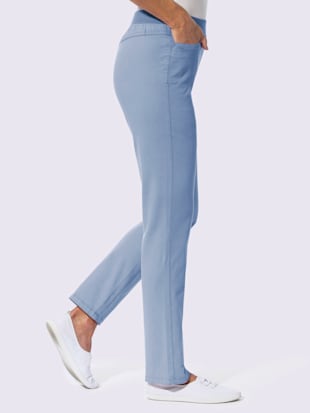 Pantalon ceinture élastique côtelée