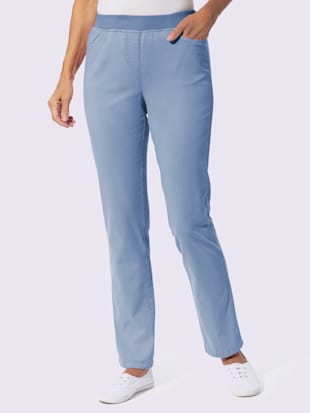 Pantalon ceinture élastique côtelée