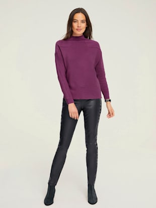 Pantalon en cuir coupe tendance