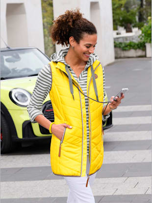 Gilet long brillance discrète