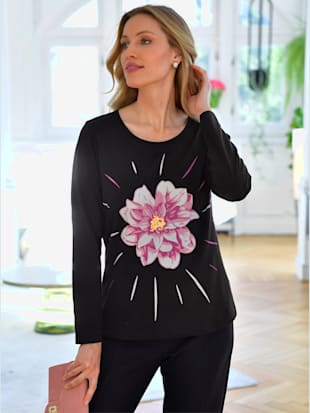 T-shirt à encolure ronde imprimé floral