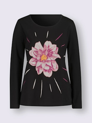 T-shirt à encolure ronde imprimé floral