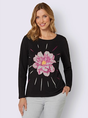 T-shirt à encolure ronde imprimé floral