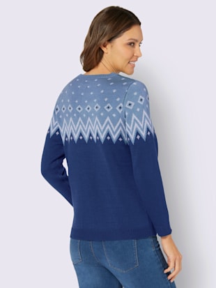 Pull norvégien joli motif norvégien