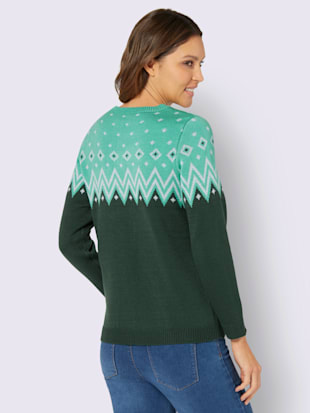 Pull norvégien joli motif norvégien