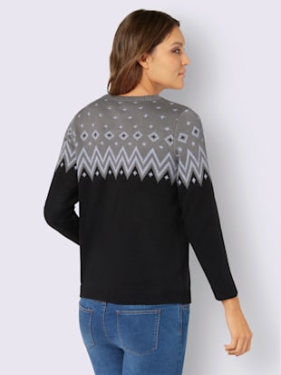 Pull norvégien joli motif norvégien