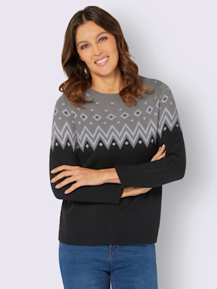 Pull norvégien joli motif norvégien