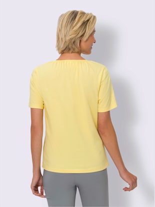 T-shirt fronce légère à l'encolure (Image 2)