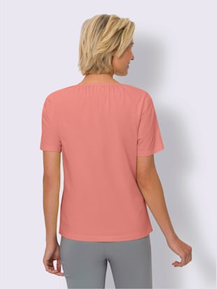 T-shirt fronce légère à l'encolure (Image 3)