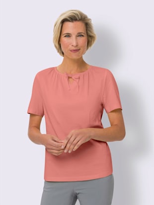 T-shirt fronce légère à l'encolure (Image 2)