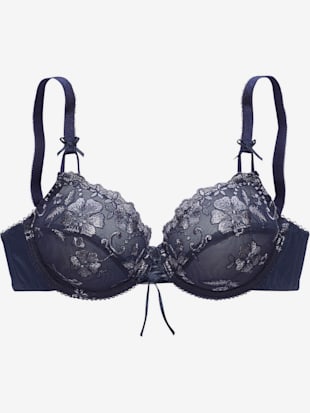 Soutien-gorge à armatures (sans garnissage) avec dentelle brodée de qualité