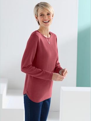 Pull maille fine coupe classique col rond manches longues