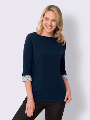 T-shirt à manches 3/4 encolure en u féminine
