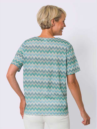 T-shirt à manches courtes imprimé aux coloris harmonieux (Image 2)