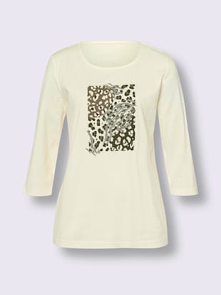 T-shirt à encolure ronde motif imprimé (Image 3)