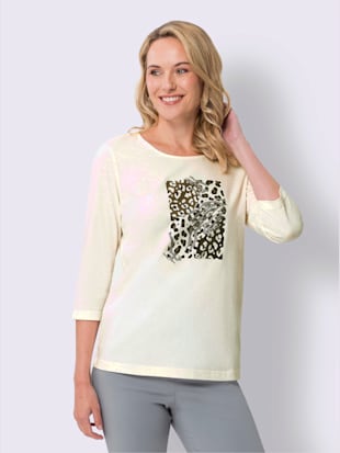 T-shirt à encolure ronde motif imprimé (Image 1)