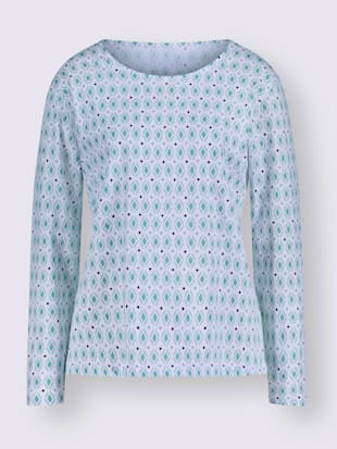 T-shirt à manches longues imprimé minimaliste moderne